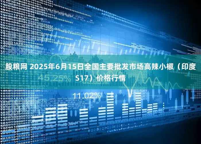 股粮网 2025年6月15日全国主要批发市场高辣小椒（印度S17）价格行情